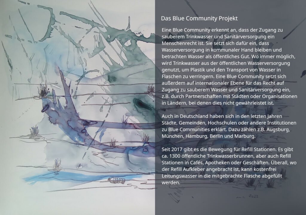 Poster Blue Community Projekt